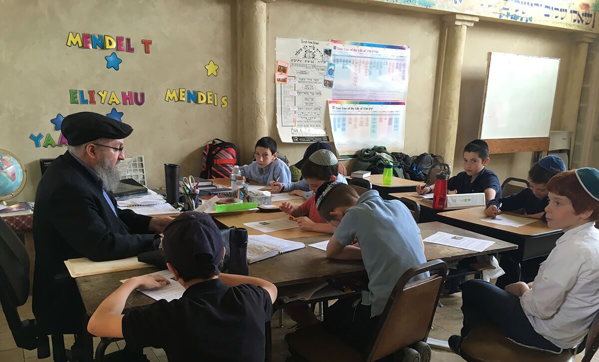 Middle school classroom